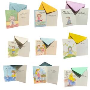 42 New Funny Vintage Characters Love Relationships Birthday Greeting Cards Env